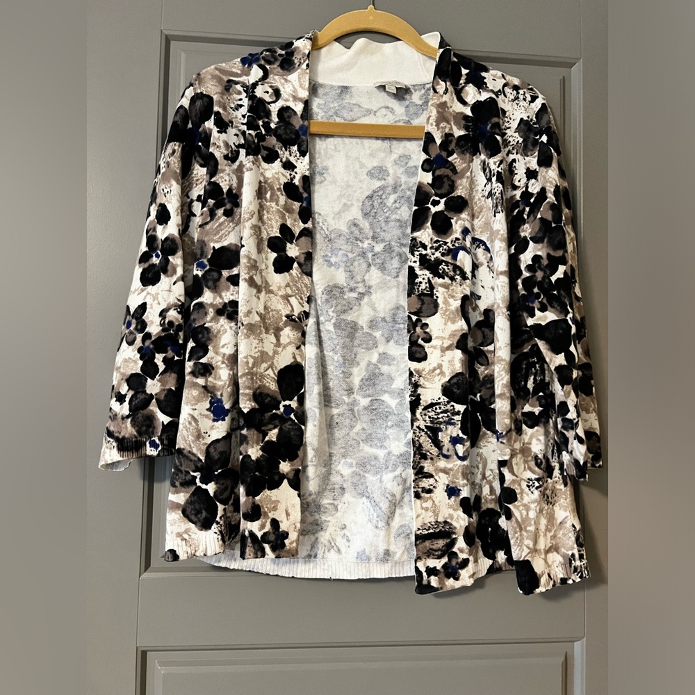 Floral shrug sweater